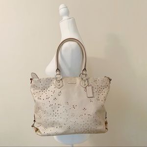 Coach Ashley Tossed Laser Cut Tote